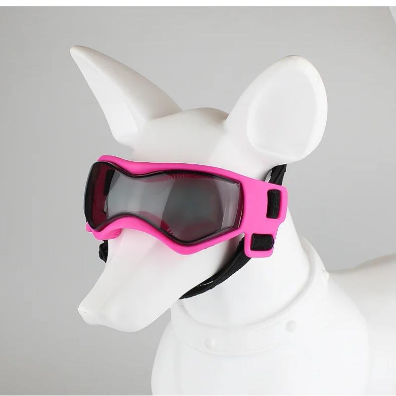 Haustierzubehör Hunde-Sonnenbrille mit UV-Schutz für den Außenbereich, Katzen- und Hundebrille für kleine und mittelgroße Hunderassen, Welpenbrille, verstellbare Riemen