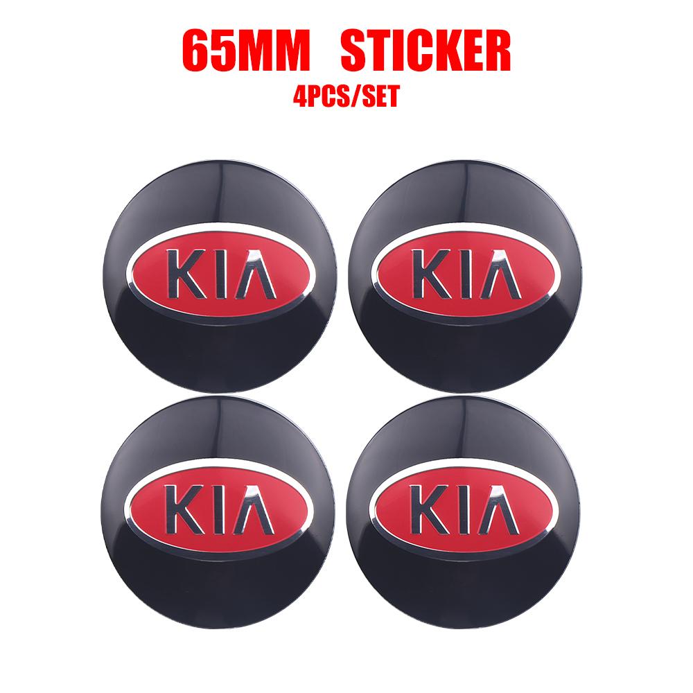 4Pcs 56/60/65/68MM For KIA Rio Ceed Sportage Cerato Soul VBNUY5 Sorento Picanto Optima Car Wheel Center Hub Caps Wheel Cover Sticker