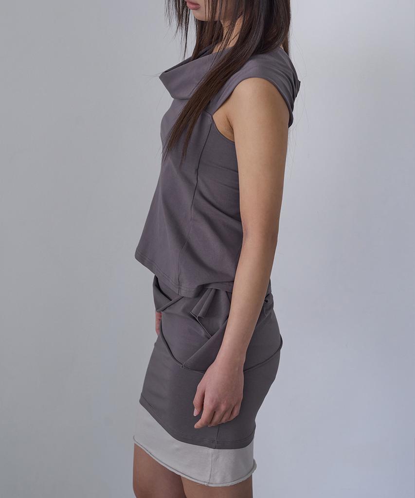 Safari Sula Explore Easy Layered Skirt In Grey