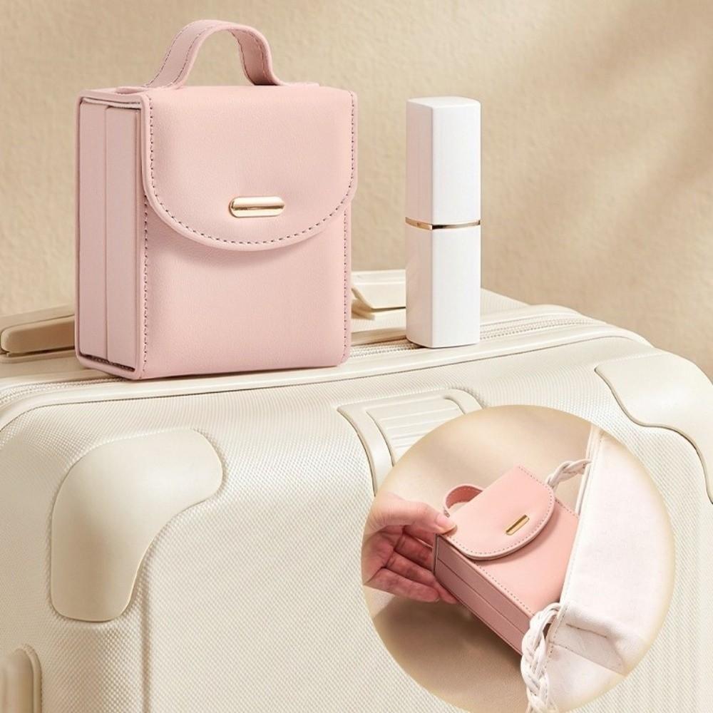 Large Capacity Jewelry Storage Box Pure Color Necklace Organizer Jewelry Organizer Travel