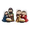 Heilige Familie Figur Heimdeko Baby Josef Jesus Maria Mutter Weihnachten Krippenset Ornament für Kirche Wohnzimmer Büro