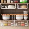 1pc Weiß/Schwarz Hängen Net Korb Eisen Material Große Kapazität Hängen Unter Schrank Wand Kleiderschrank Lagerung Korb küche Werkzeuge