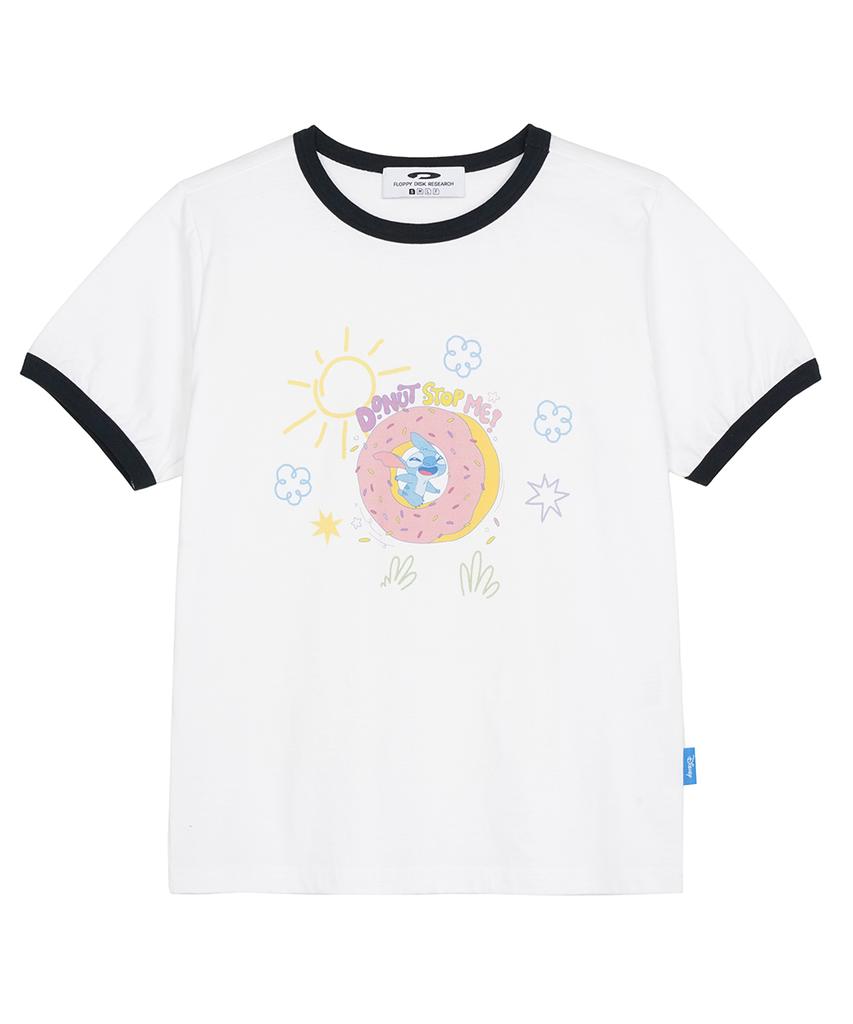 FDR Stitch_Sunny Donut Ringer Tee White