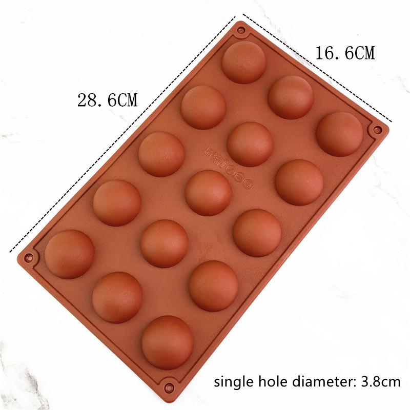 DIY 3D Bal Ronde Halve Bol Siliconen Vormen voor Bakken Pudding Mousse Chocoladetaart Decoratie Vorm Keukenaccessoires Gereedschap