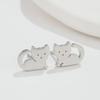 Stainless Steel European & American Fashion Cat Earrings