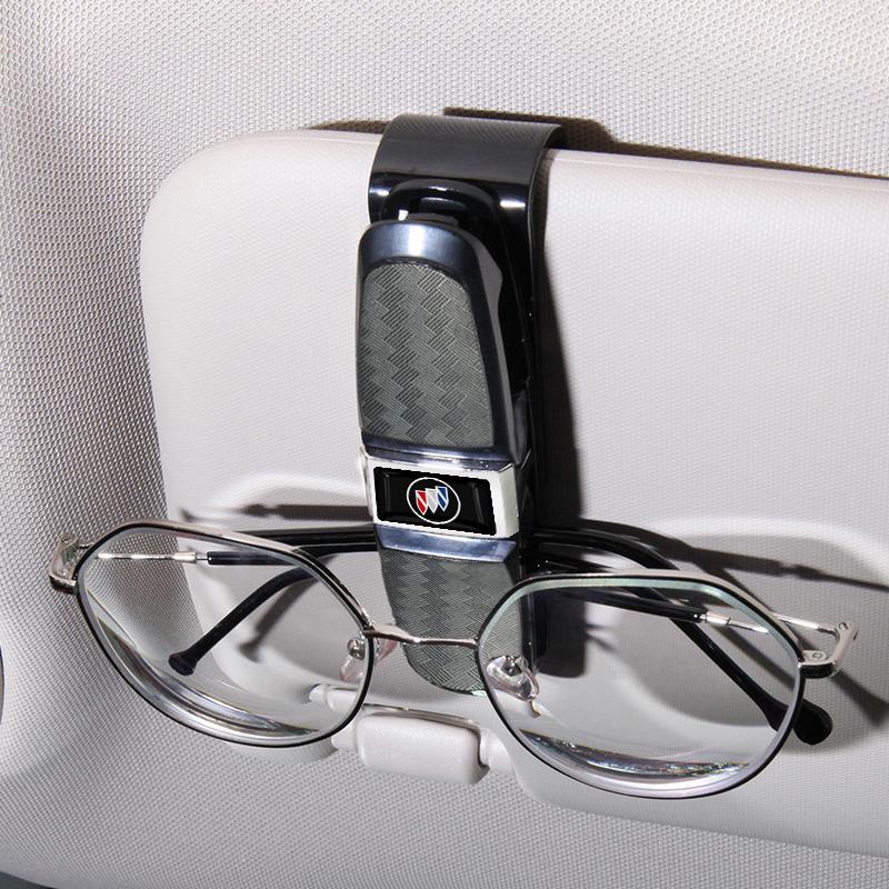 1 vnt. automobilio saulės skydelio akinių dėžutė Universalus saulės akinių spaustukas kortelei Buick Verano Velite Lesabre Riviera Avenir GL6 GL8 Envision Excelle