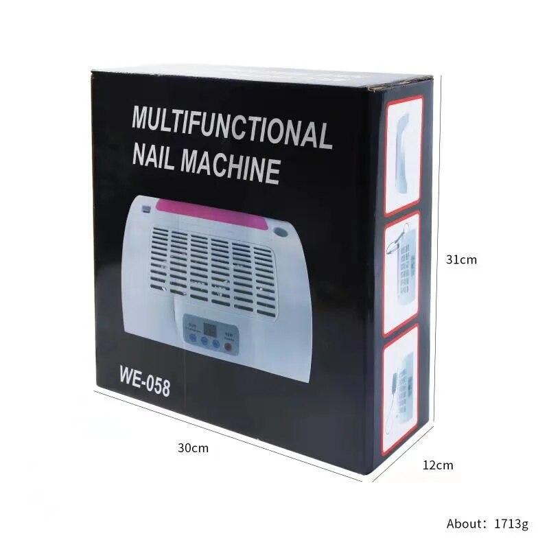 Lampă UV LED pentru unghii, uscător de oje cu gel, mașină de găurit electric, colector de praf pentru unghii, ventilator, aspirator, mașină multifuncțională de manichiură
