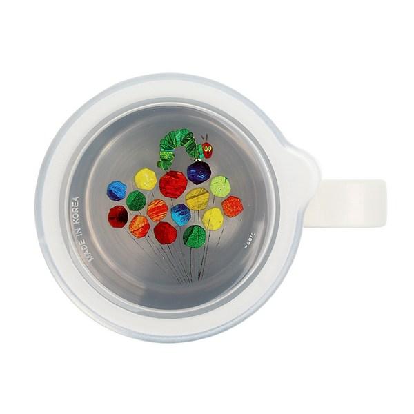 Eric Carle Double Stainless Steel Cup with Airtight Lid, White, 1 Piece