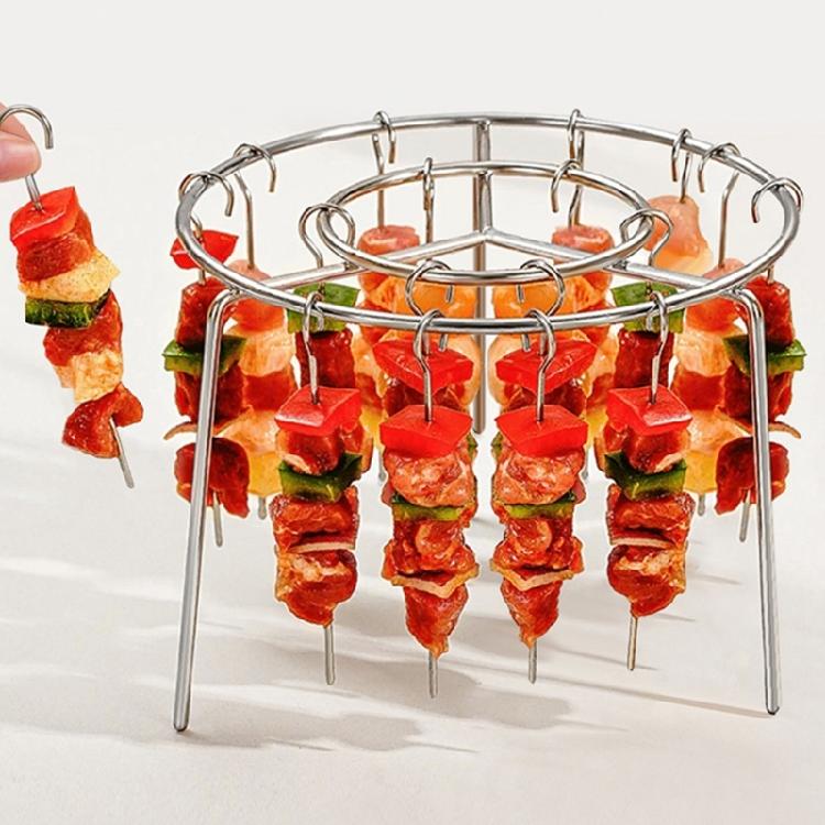 Easy To Clean Stainlesses Steel Air Fryers Skewers Rack Outdoor Grills Accessories for Meat Vegetables Chicken
