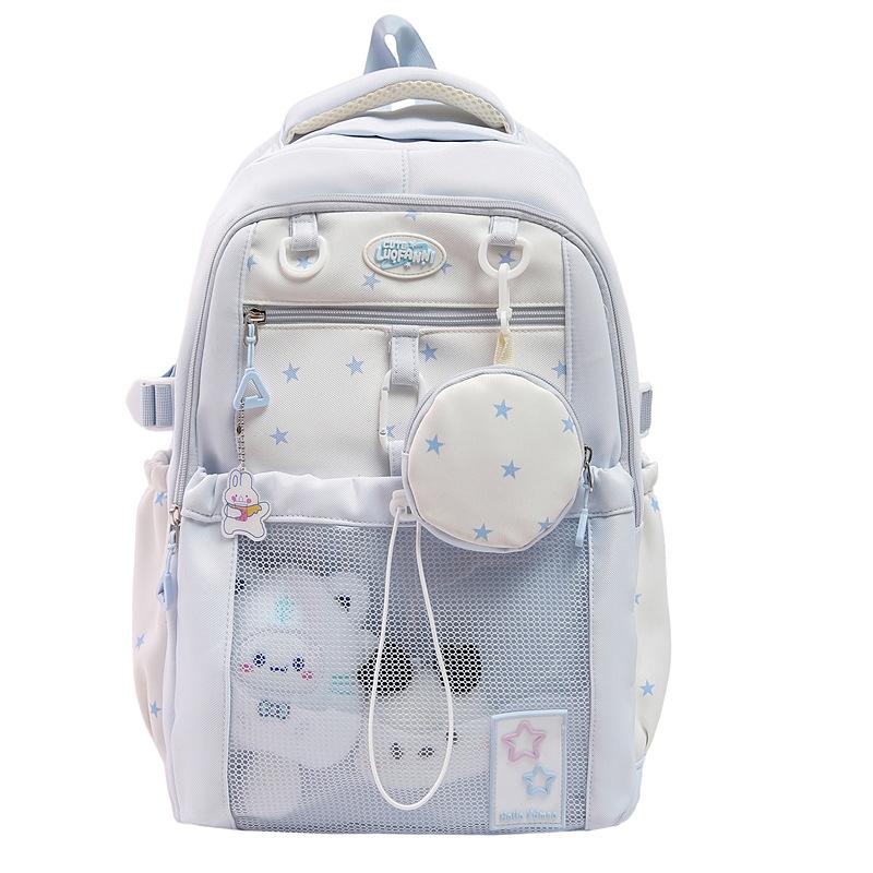 Schoolbag Japanese Ins New High-value Fresh and Sweet Pain Bag, Lightweight and Large-capacity Backpack for Junior and High School Students
