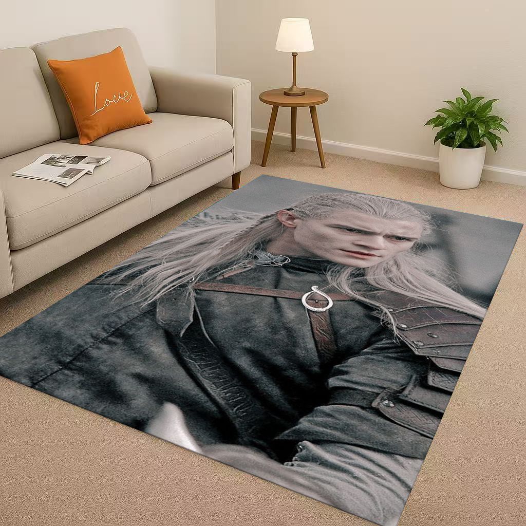 HD Classic L-Lord of The Rings H-Hobbit Gandalf Legolas Living Room Non-Slip Area Rug Soft Carpet for Bedroom Sofa,Home Doormat