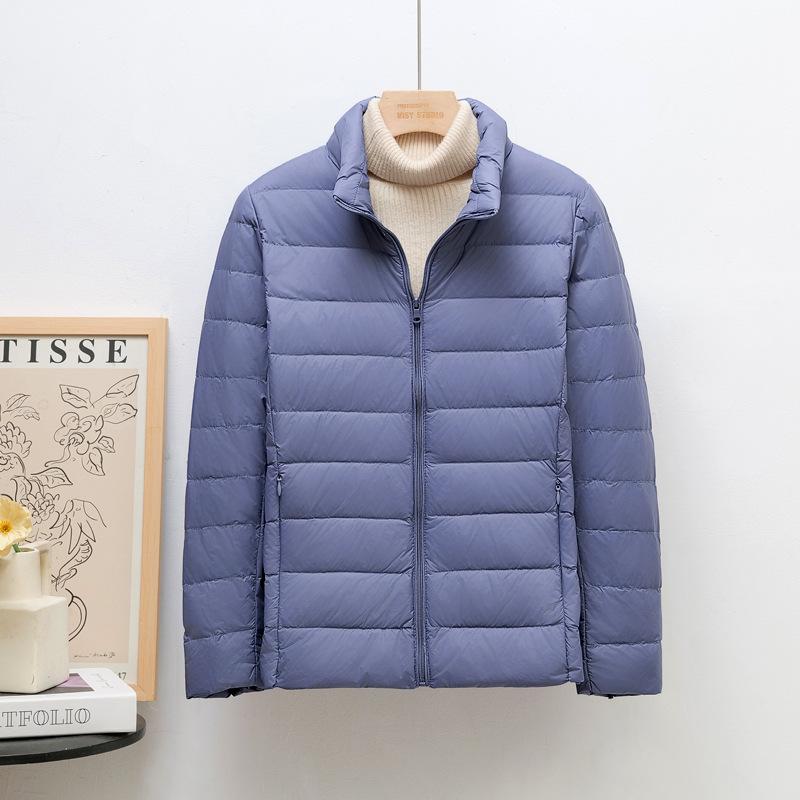 Veste Courte Légère pour Femme Style Coréen Col Montant, Grande Taille, Duvet de Canard Blanc, Tendance K-8711
