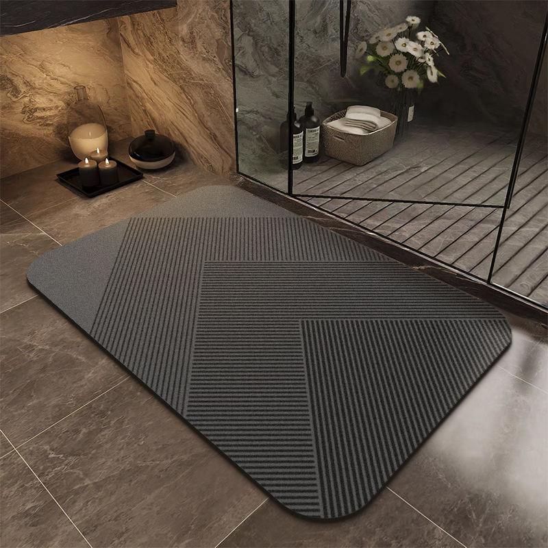 Diatom mud bathroom absorbent floor mat, resistant to dirt and slip, kitchen floor mat, household mat, carpet