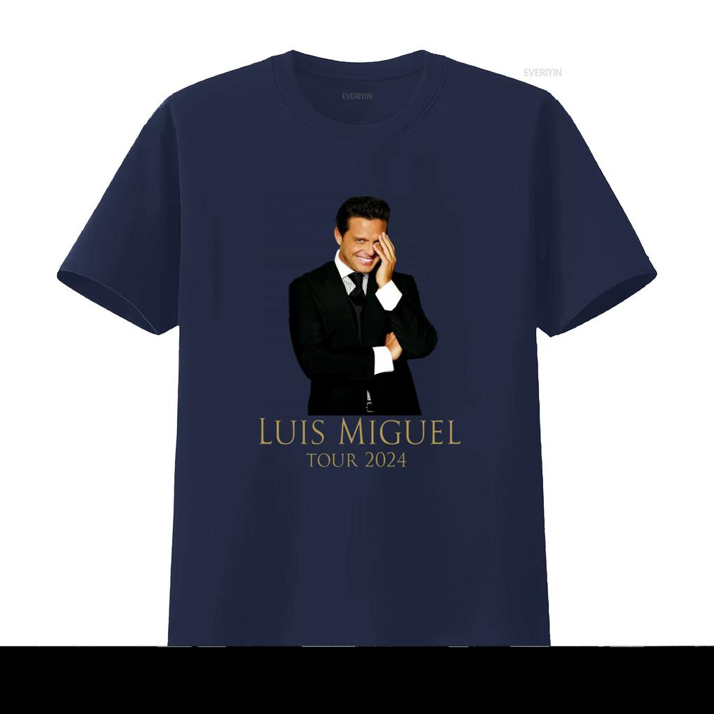 Luis Miguel Tour 2024 Μπλουζάκι Μακρύ ή κοντό Κομψό Συλλεκτικό Είδη Συναυλίας για Φανς vintage Πλυμένο Άνετο με Γραφικό Μαλακό Unisex