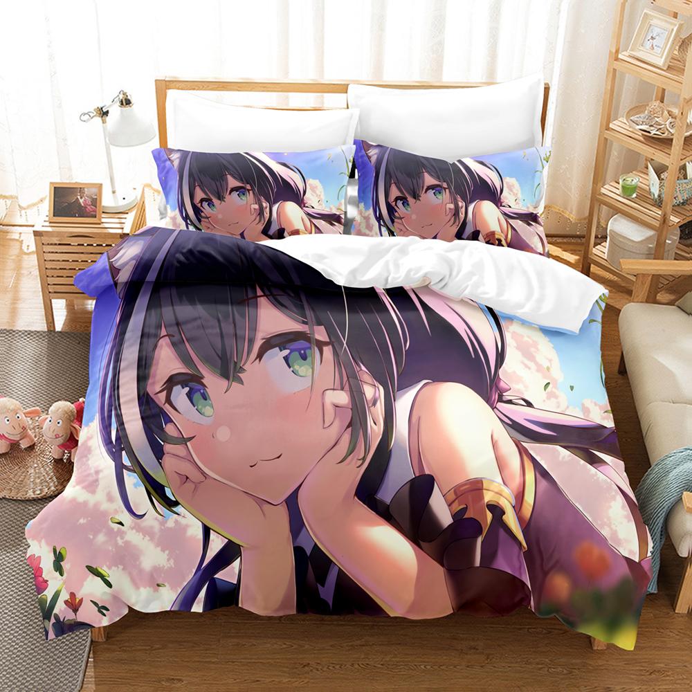3D Print Anime Girls The Ryuo's Work Is Never Done Bedding Sets Duvet Cover Set With Pillowcase Twin Full Queen King Bedclothes