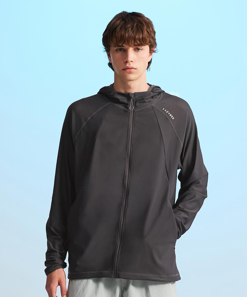 Leijibi Tech Flow Hydro Performance Loose Fit Hooded Zip-Up Rash Guard M (3 Colors)