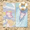 Pink Axolotl Cute Beach Towel For Beaches Yoga Studios Gyms Hot Springs Swimming Pools And Picnics