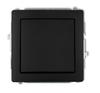 Deco Single-Pole Switch Black Matt 12Dwp-1