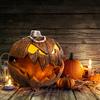 Jack-O-Lantern Decor Unique LED Devil Pumpkin Lantern Halloween Evil Pumpkin Lamp for Haunted House Porch Yard Party Decor