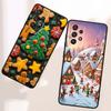 Christmas Gift Box Design Phone Case For Samsung A41 A35 A34 A33 A32 A25 A24 A23 A21s A06 A05 A04 A03 Note 10 20 Ultra 5G Black