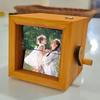 Personalized Flipbook Animation Box with Built-In Lighting Hand-Cranked Picture Album for 46250 Photos Wooden Frame Unique Gift for Memories