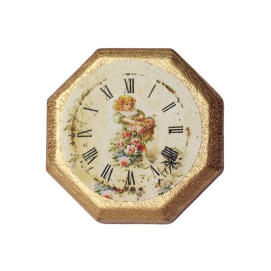 Horloge murale pour maison de poupée, accessoires de Simulation élevée, Mini horloge murale créative en PP, accessoires de bricolage pour enfants