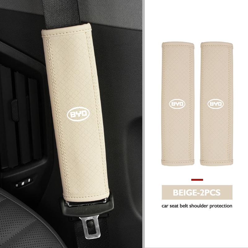 Veiligheidsgordelhoes Schouderbeschermer Antislip Pads Auto Accessoires Voor BYD 3 Yuan F3 E6 F0 G3 I3 Plus Ea1 Song Max