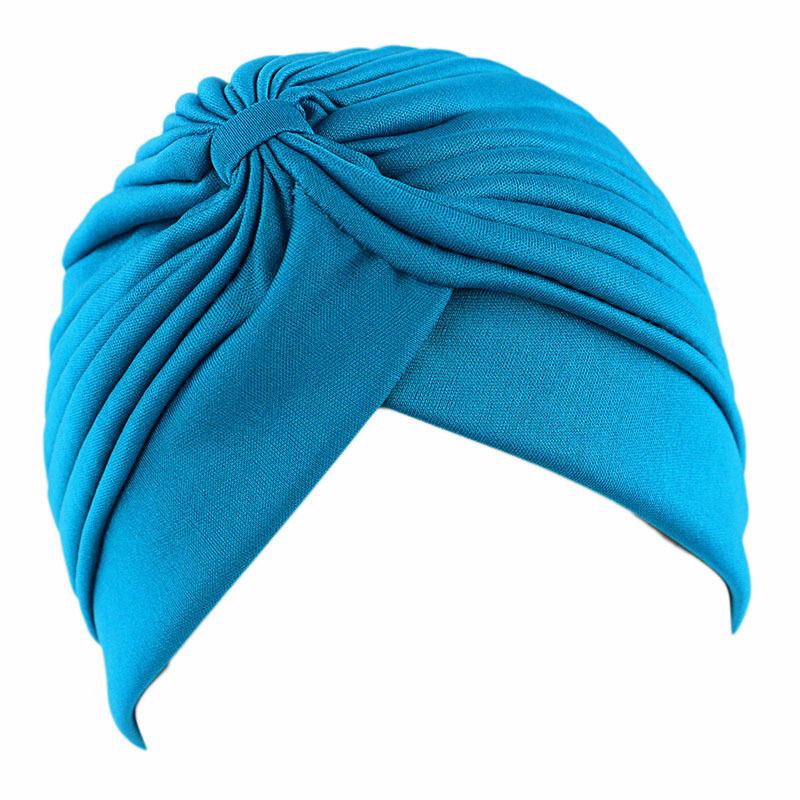 Indian Women Muslim Pleated Hijab Turban Bonnet Chemo Caps Underscarf Beanies Hair Loss Femme Cancer Hats Headwrap Scarf Covers