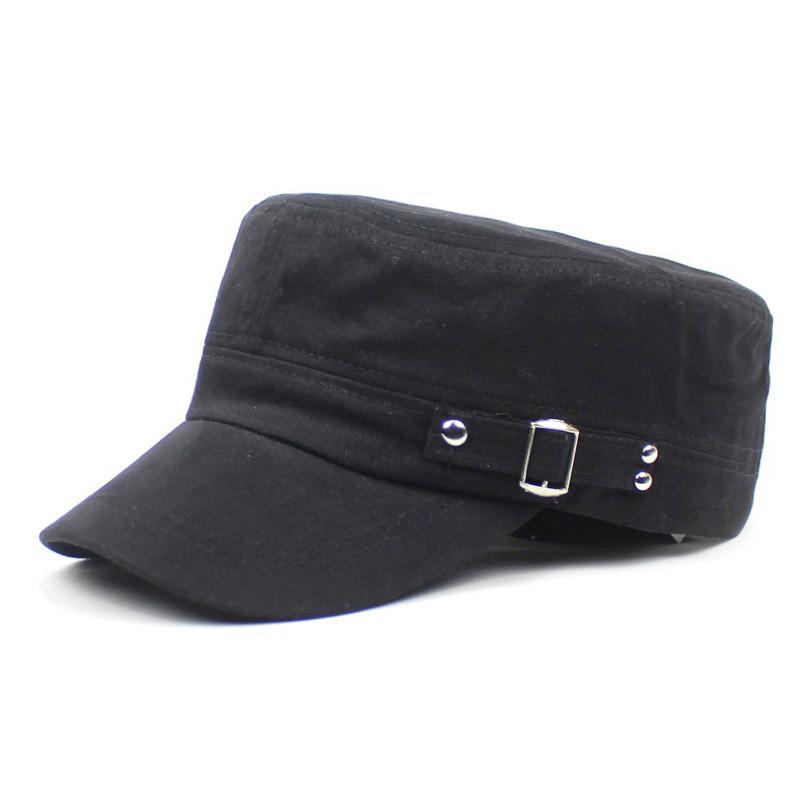 Casual Mens Cotton Flat Cap With Adjustable Fit For Sun Protection And Wind Resistance