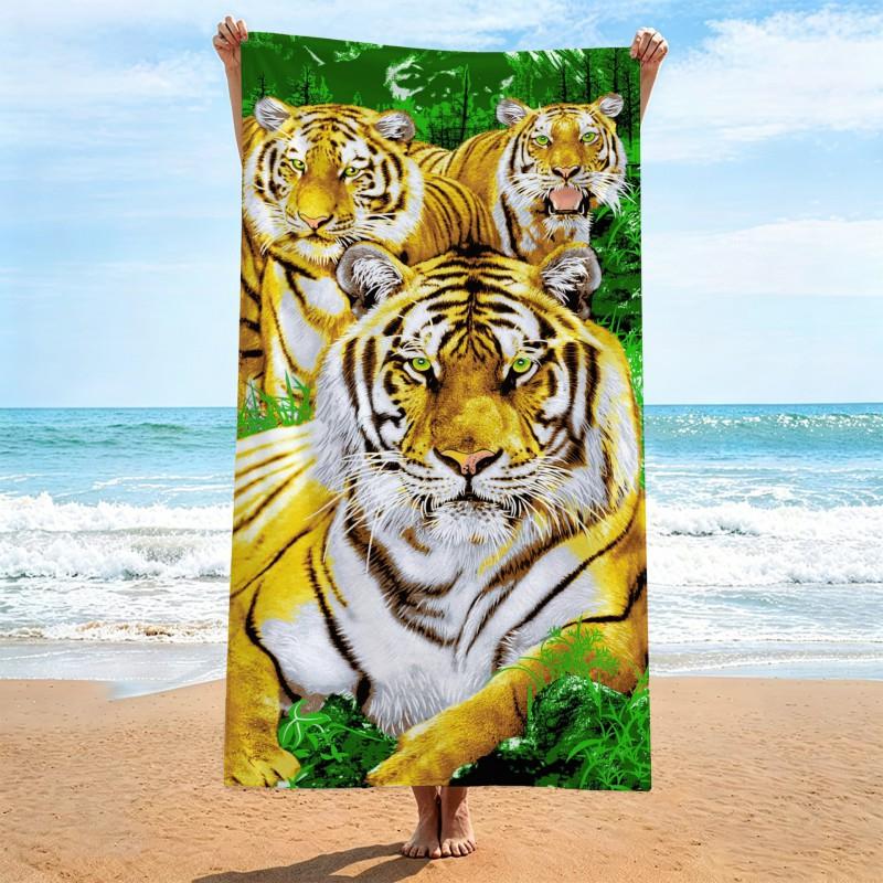 Ultra Absorbent Quick Dry Microfiber Beach Towel With Large Floral Print 70x140cm Portable Bath Pool Travel