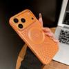 Luxury Cooling Heat Dissipation Hollow Case For iPhone 17 15 14 13 16 12 Pro Max Plus 17Pro 17 For MagSafe Magnetic Matte Cover