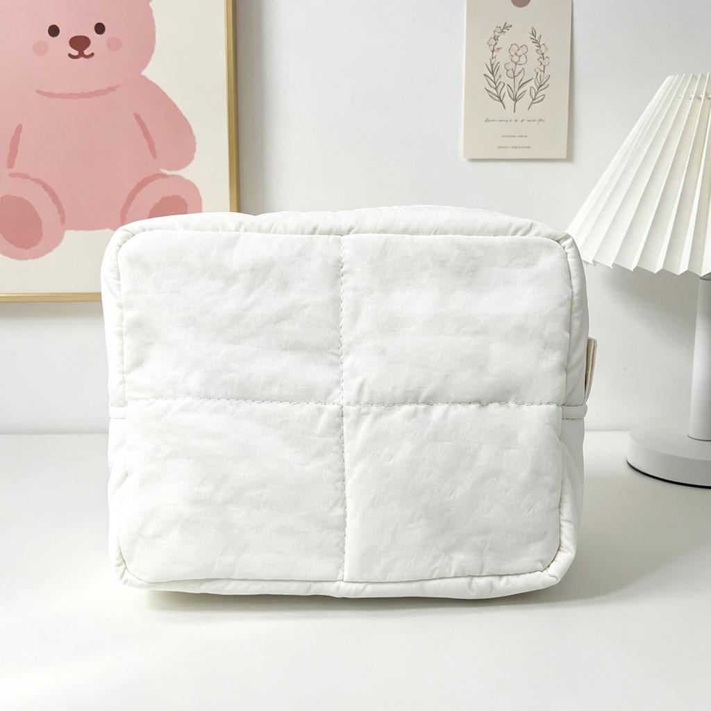 Borsa da Trucco Impermeabile in Nylon con Scomparti Multipli per Viaggio e Conservazione
