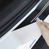 4PCS Car Door Sill Protector Plate PU Leather Carbon Fiber Threshold Anti-Scratch Bumper Car Sticker for VW Rline Golf Beetle B6