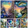 5D DIY Landscape Diamond Painting New Series Dreamy Fairy Scenery Full Mosaic Embroidery Cross Wall Art Gift Decoration