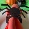 Halloween Witch Hat Napkin Rings Pumpkin/Bat/Spiders Pattern Napkin Holder Secure & Stylish Table Accessories Durable