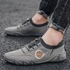 Chaussures chaussettes en cuir populaires Baskets blanches tendance pour hommes Chaussures décontractées pour hommes Chaussures d'extérieur respirantes en cuir véritable Mocassins pour hommes