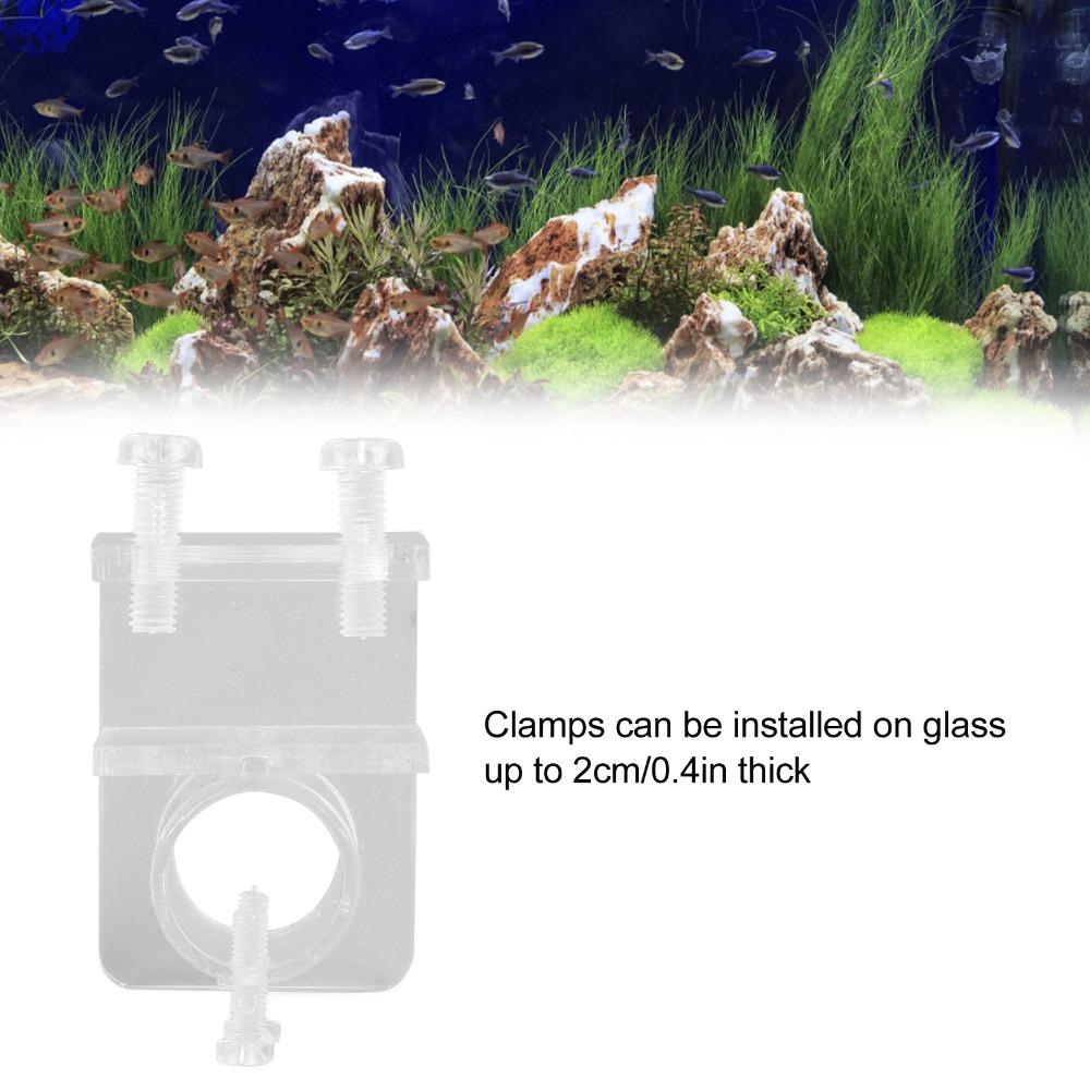 High Transmittance Aquarium Water Pipe Clamp Transparent Fish Tank Pipe Clip Aquarium