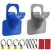2 Piezas Soporte Fijo para Tubería de Piscina para Piscina Elevada Intex 30-38mm Soporte de Montaje para Salida de Manguera con Abrazadera de Sujeción