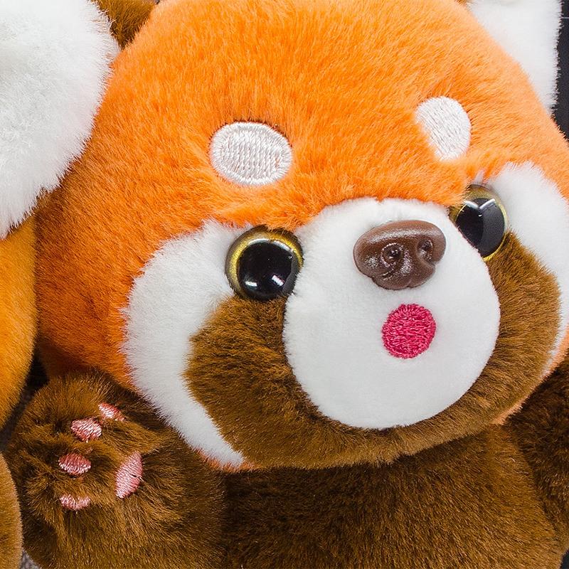 2024 12Cm Lesser Panda Plush Toy Keychain Holiday Gift Plush Animal Backpack Pendant Zoo Souvenir Cute Dolls Mori Animals