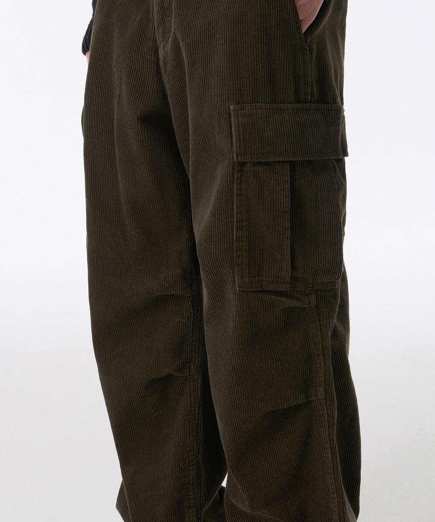 MUSINSA STANDARD Corduroy Parachute Cargo Pants [Dusty Khaki]
