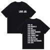 Älska Jul Frankrike Rappare 2025 Album Tryck T-shirt Män Kvinnor Vintage Mode Kortärmade T-shirts Casual Oversized Bomulls T-shirt