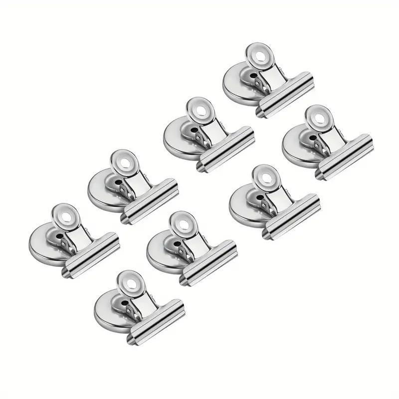 4/8Pcs Strong Grip Magnetic Fridge Clips Heavy Duty Refrigerator Magnets Clips for Whiteboard Office Locker and Po Displays
