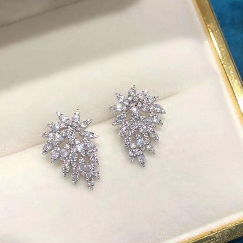 Nieuwe Roman Clear Zirconia Stud Oorbellen voor Vrouwen Mode Luxe Bruiloft Accessoires Fancy Meisjes Oorbellen Partij Sieraden