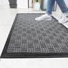 Gestreept Polypropyleen Rubber Buiten Deurmat - Antislip Entree Tapijt voor Huishouden