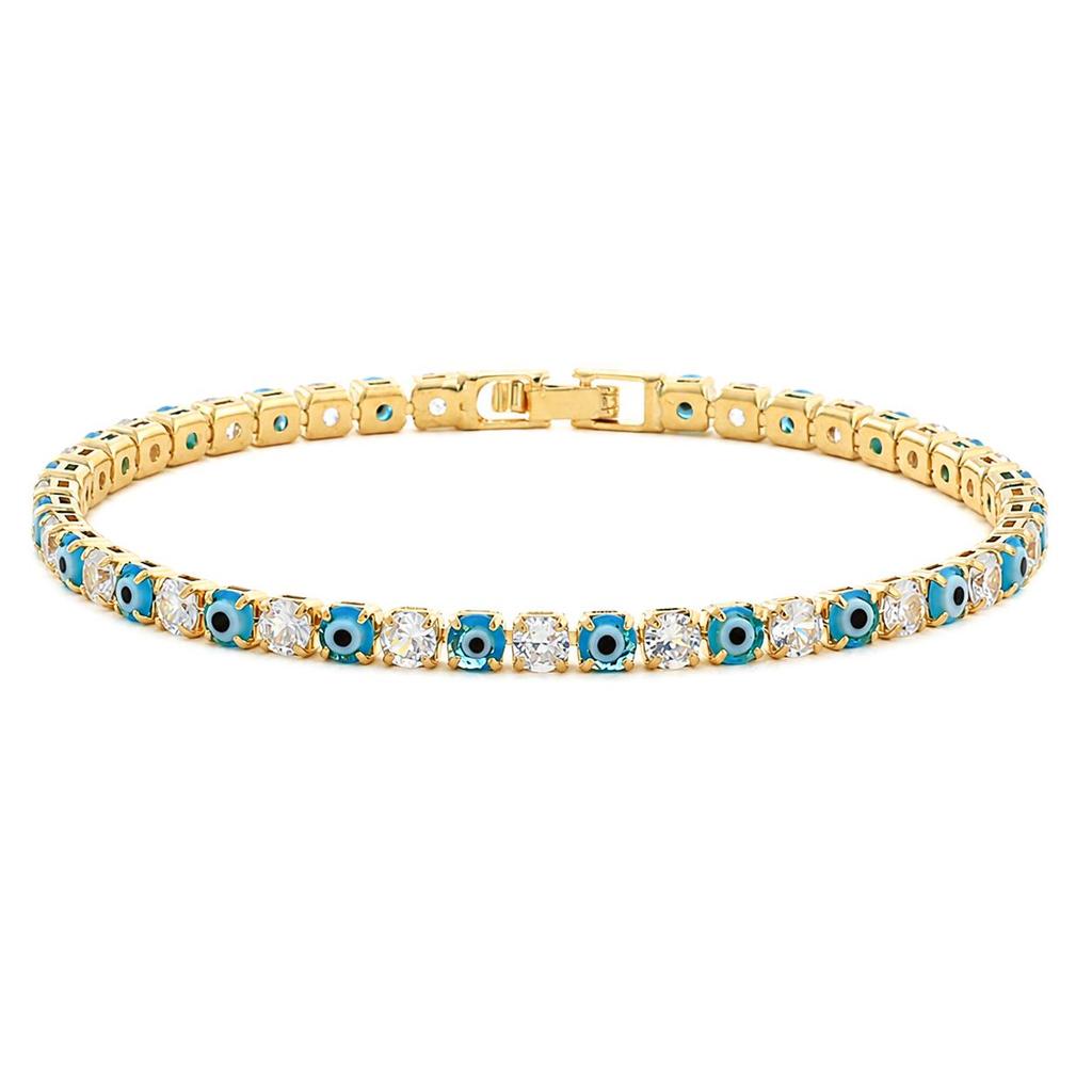 Damarmband med högkvalitativa zirkonkristaller - Elegant modeaccessoar