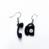 Personality Asymmetric Telephone Dangle Earrings for Women Girls Lovely Candy Color Earrings Prom Party Jewelry Funny Gifts