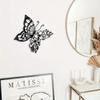 1pc Elegant Butterfly Metal Wall Art - Modern Silhouette for Bedroom | Easy Installation Home Decoration