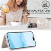Crossbody Flip Leather Phone Case For iPhone Air 17 16E 15 16 14 13 12 11 Pro Max XR XS Max 7 8 Plus SE Wallet Wrist Strap Cover