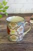 Waza No Kura Stylish Coffee Kutani Ware Mug Plum Blossom Brand Made In Perfect Gift for and 88th Birthdays Mug, Cup, Pattern, Ceramic, High-End