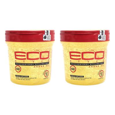 EcoStyler Professional Styling Gel Argan Oil, 473ml, 2 Units
